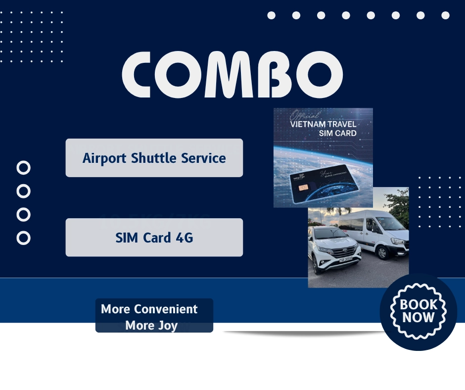 Комбо 4G SIM карта + Трансфер в аэропорт Камрань (CXR) до центра Нячанга